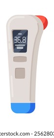 Non-contact infrared thermometer vector illustration