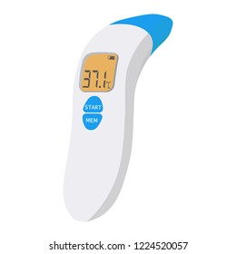 non-contact infrared thermometer.Vector illustration.