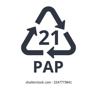 Non-corrugated fiberboard symbol. Concept of ecology and packaging. 21 PAP
 svg