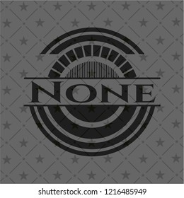 None retro style black emblem