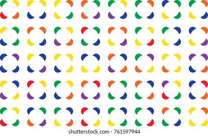 Non-existent circle, Circle of camouflage, color rainbow