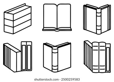 Non-Fiction Books Creative Line Art Illustration Concepts Collection