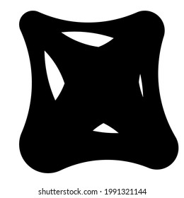 Nonfigural abstract design elements, blobs, splotches