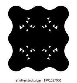 Nonfigural abstract design elements, blobs, splotches