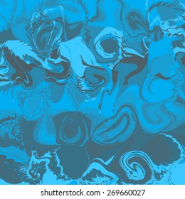 Non-figurative blue background - vector illustration.