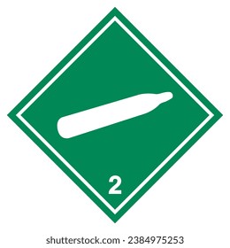 Non-Flammable Gas Symbol Sign ,Vector Illustration, Isolate On White Background Label .EPS10