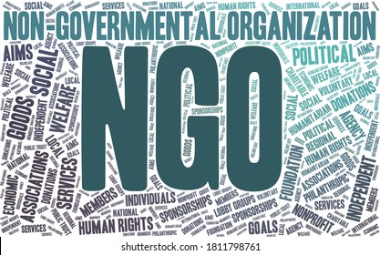 Nongovernmental Organization Ngo Vector Illustration Word Stock Vector ...