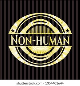 Non-human gold emblem