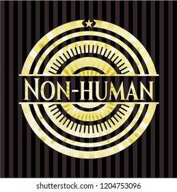 Non-human golden emblem