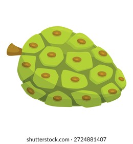 Noni fruit with distinctive bumpy skin and vibrant green hue, showcasing its tropical origin and potential health benefits