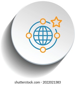 Non-Intrusive Technology Icon Vector Design