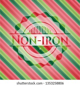 Non-iron christmas badge.