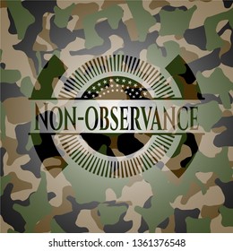 Non-observance on camo pattern