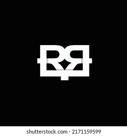 logotipo de nonograma RR , logotipo moderno para su marca