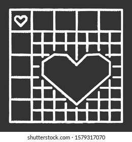 Nonogram puzzle grid chalk icon. Picross, griddlers. Logic number game. Japanese crossword. Mental exercise. Ingenuity test. Brain teaser. Solution finding. Isolated vector chalkboard illustration