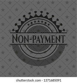 Non-payment dark icon or emblem