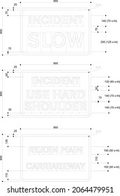 Non-police Incident Management Signs, Road Signs In The United Kingdom