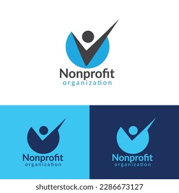 diseño vectorial del logotipo de la organización sin ánimo de lucro,