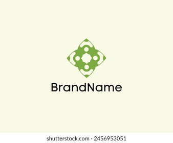 Vector de diseño de logotipo de organización sin ánimo de lucro