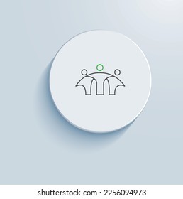 nonprofit solutions network icon vector design