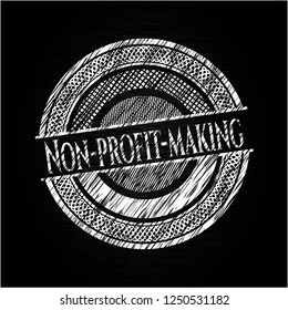 Non-profit-making chalk emblem