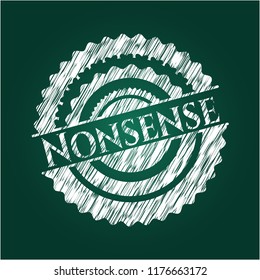 Nonsense chalkboard emblem