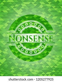 Nonsense green mosaic emblem