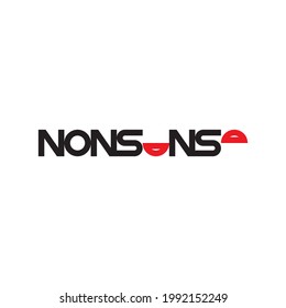 NONSENSE letter logo design vector