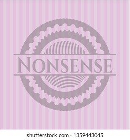 Nonsense pink emblem