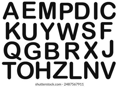 non-sequential alphabet patterns to learn to recognize letters
