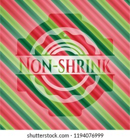 Non-shrink christmas emblem background.
