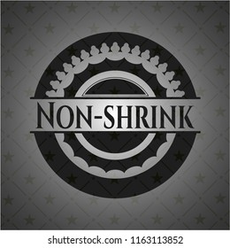 Non-shrink realistic dark emblem