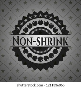 Non-shrink retro style black emblem