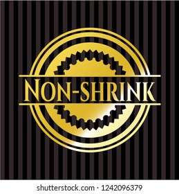 Non-shrink shiny emblem