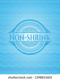 Non-shrink water representation badge. Vector Illustration. Detailed.