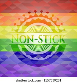 Non-stick lgbt colors emblem 