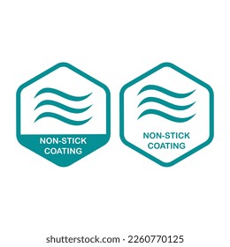 Non-stick logo vector design. Suitable for product label