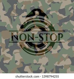 Non-stop on camouflaged pattern. Vector Illustration. Detailed.