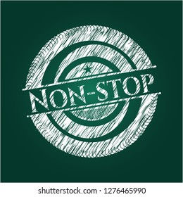 Non-stop on chalkboard