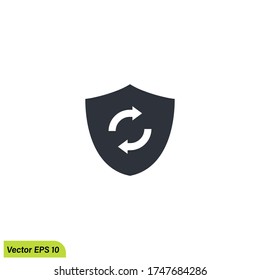 icono de protección sin paro ilustración vector eps 10 plantilla de logotipo
