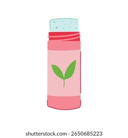 nontoxic deodorant eco friendly cartoon. crueltyfree plasticfree, zerowaste parabenfree, conscious green nontoxic deodorant eco friendly sign. isolated symbol vector illustration