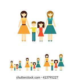 Non-traditional family with children