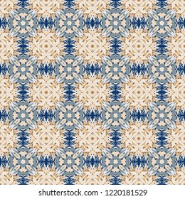 Nontrivial bright color abstract  geometric pattern, vector, can be used for printing onto fabric, interior, design, textile, wallpapers, covers, background, paper, tile, towel, carpet, border