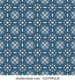 Nontrivial bright color abstract  geometric pattern, vector, can be used for printing onto fabric, interior, design, textile, covers, background, paper, tile, towel, carpet, border