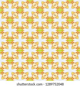 Nontrivial bright color abstract  geometric pattern, vector seamless, can be used for printing onto fabric, interior, design, textile, covers, background, paper, tile, towel, carpet, border