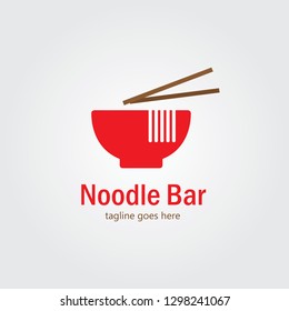 Noodle Bar Logo Template Design