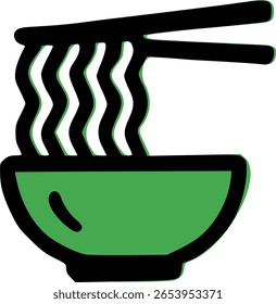 Tigela de macarrão cozinha asiática Fast food