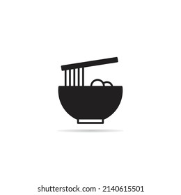 noodle bowl icon vector illustration