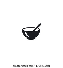 Noodle bowl logo  design vector ilustration template