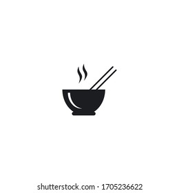 Noodle bowl logo  design vector ilustration template